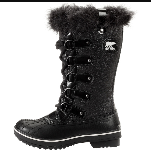 Sorel Shoes - Sorel Tofino Black glitter boots size 7
